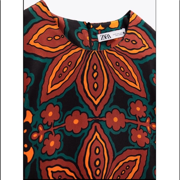 Zara printed midi dress - Picture 13 of 15